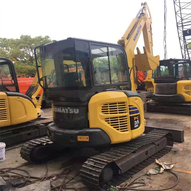 Низкая цена 3 тонны использованный Япония импортированный Komatsu pc 35 MR ползучий экскаватор с более коротким рабочим временем