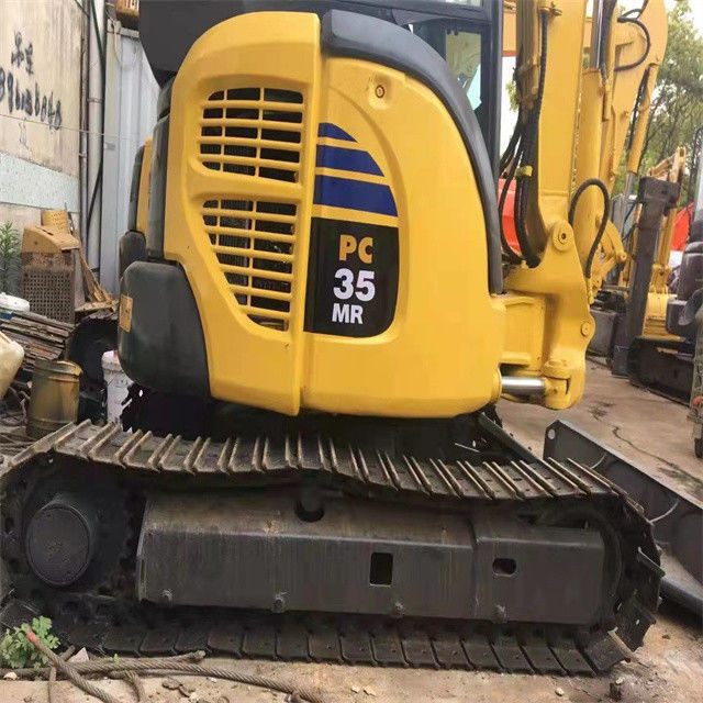 Низкая цена 3 тонны использованный Япония импортированный Komatsu pc 35 MR ползучий экскаватор с более коротким рабочим временем