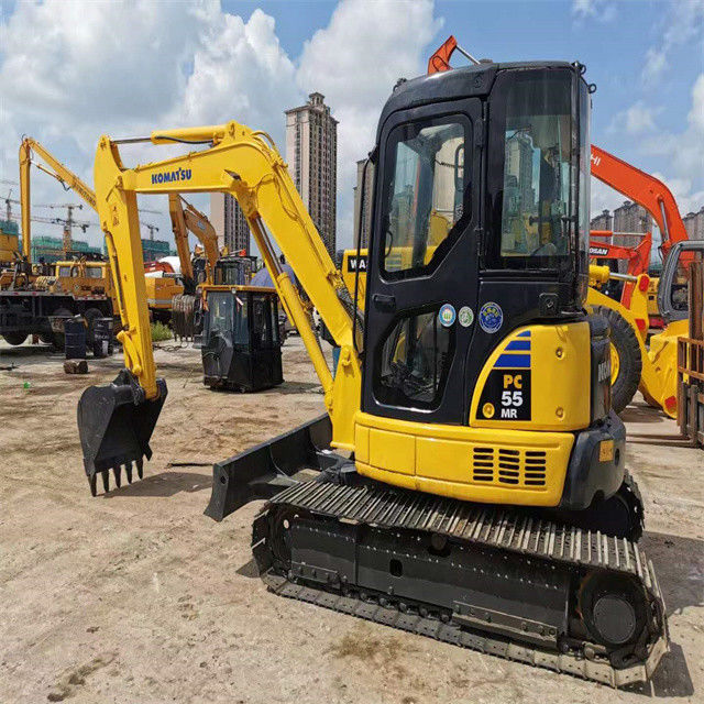 Высококачественный 6-тонный использованный японский экскаватор Komatsu pc 55 MR с более коротким рабочим временем