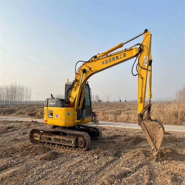 13.8 тонны использования Япония импортировала Komatsu pc 138US ползучий экскаватор с высоким качеством и коротким рабочим временем готовый к продаже
