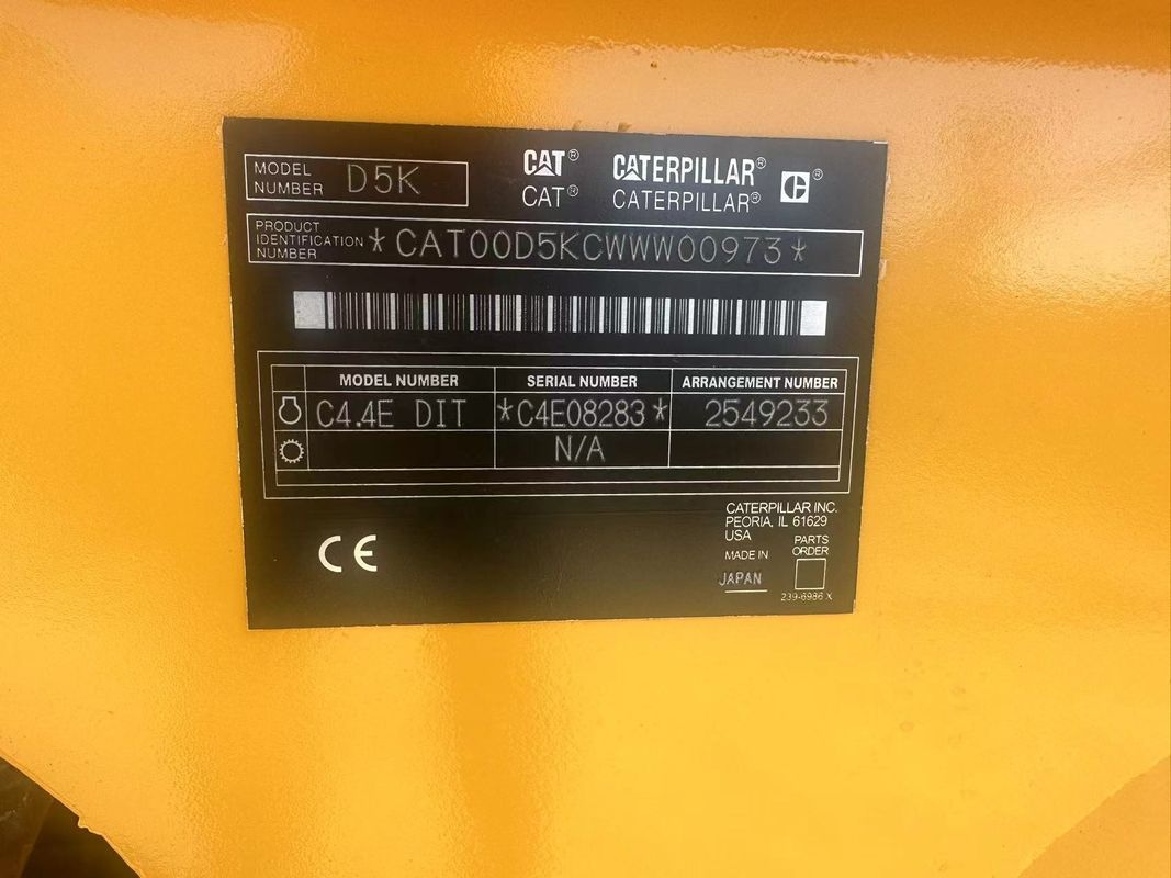 Cat Caterpillar D5k Lgp Cat D5k Дозер Передняя лопасть Ширина 4,262 м Дозер вторая рука