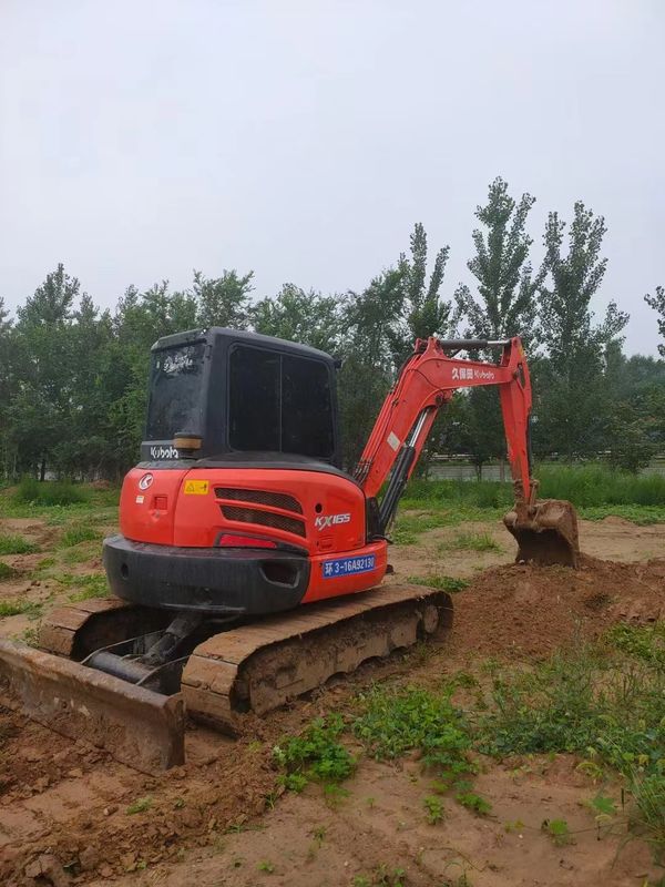 Использованный мини экскаватор Кубота Кубота Kx165 Экскаваторная машина Использованный вес 5,54 т