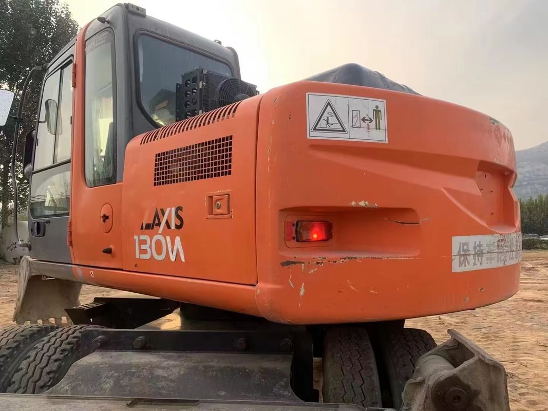 14 тонн Япония импортировала 90% нового Hitachi ZX 130W Подержанный колесный экскаватор с высоким качеством и лучшими характеристиками для продажи