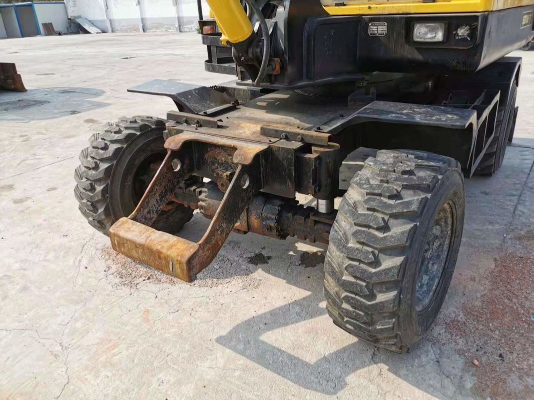 6 тонн готовый к работе Корея импортированный Hyundai R60-7 использованный колесный экскаватор
