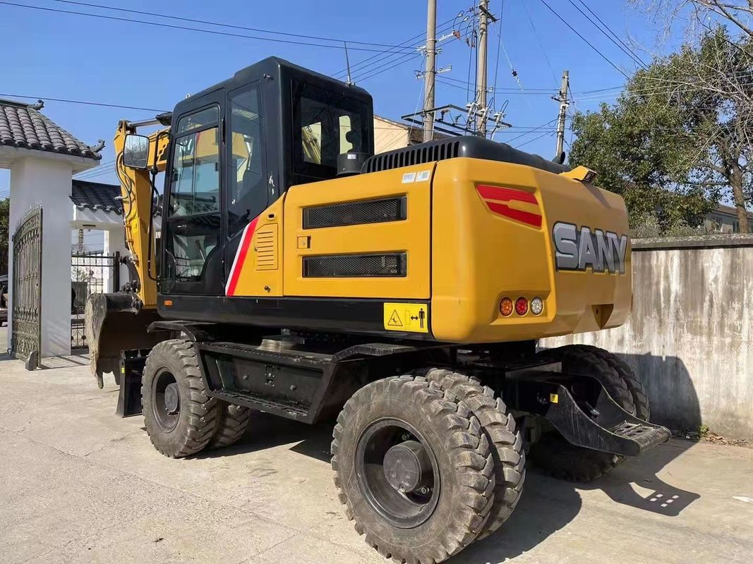 Готовый к работе китайский оригинальный экскаватор на колесах SANY SY155W TCD4.1 L4 Тип двигателя