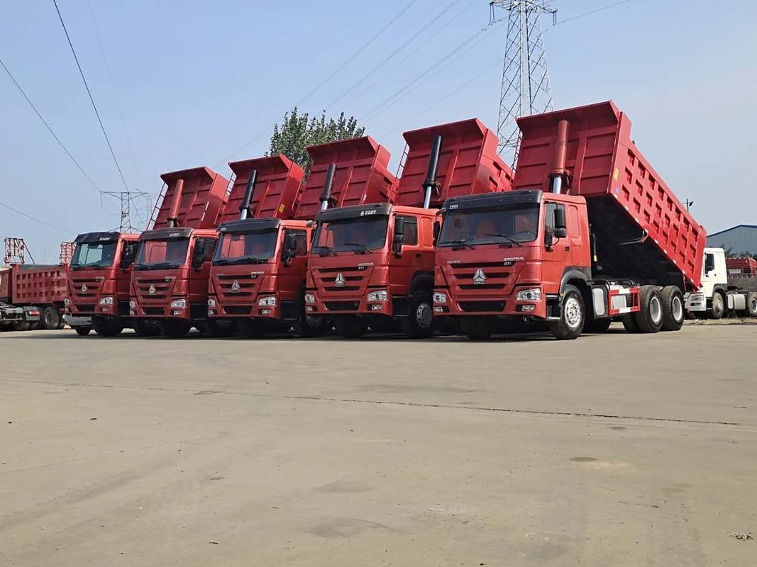 Подержанный грузовик 371 л.с. Использованный Howo 6x4 грузовик с мультимедийной системой 10 колес