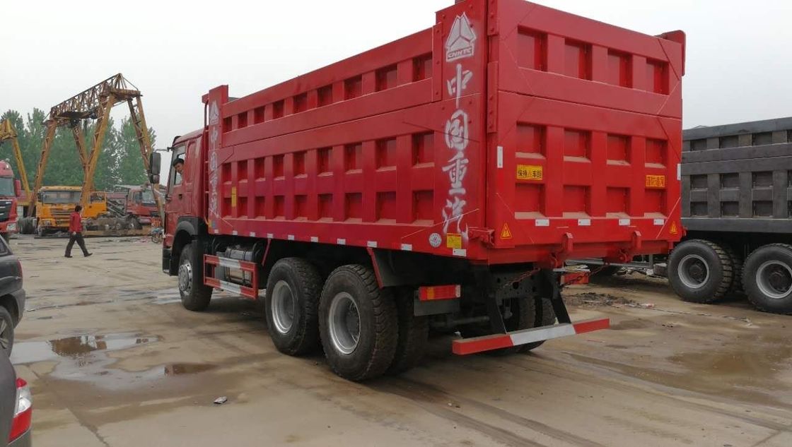Подержанный грузовик 371 л.с. Использованный Howo 6x4 грузовик с мультимедийной системой 10 колес