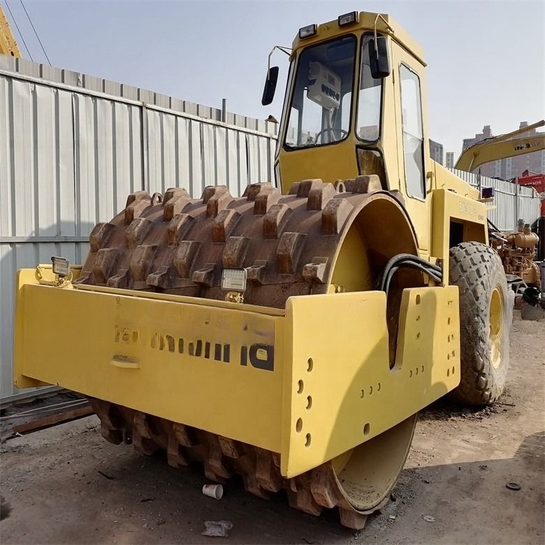 Дизельный двигатель дорожной прокладки Bomag BW217D-2 Использованный одиночный барабан овца ноги гидравлический дорожный ролик