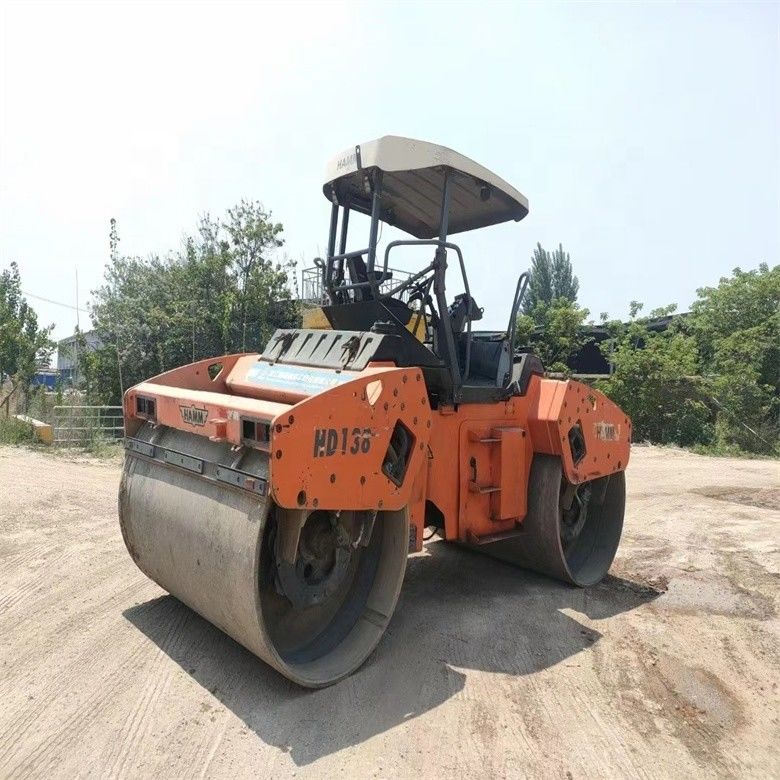 14 тонн использованного дорожного ролика HAMM HD130, импортируемого из США для строительства мостов на шоссе
