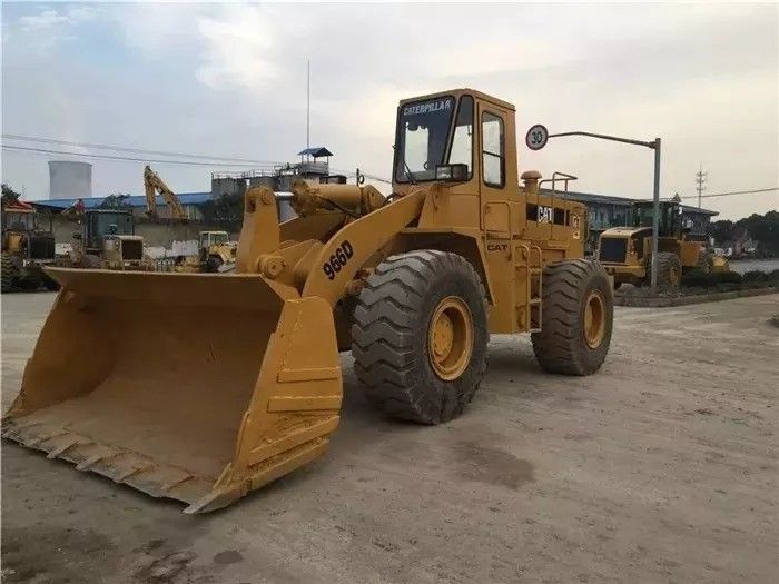 Высокомощный японский подержанный погрузчик Cat 966D в хорошем состоянии для тяжелой работы