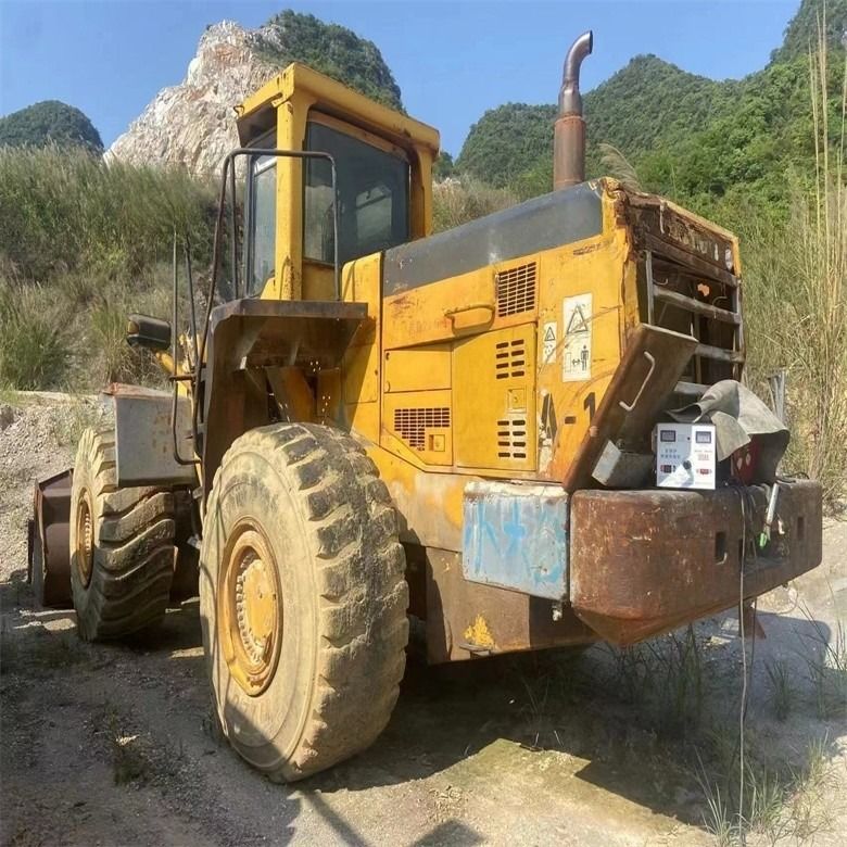 Передняя загрузка 235КВт Подержанная Komatsu WA500-6 Колесная загрузка из Японии 4,5 куб. Вторая рука