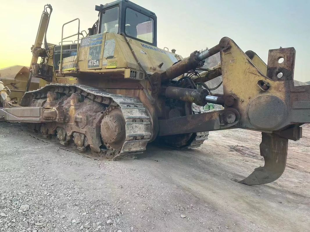 47 Тонаж Использованный бульдозер Komatsu 475 Движущийся тип ползучий Бульдозерная машина для строительной площадки