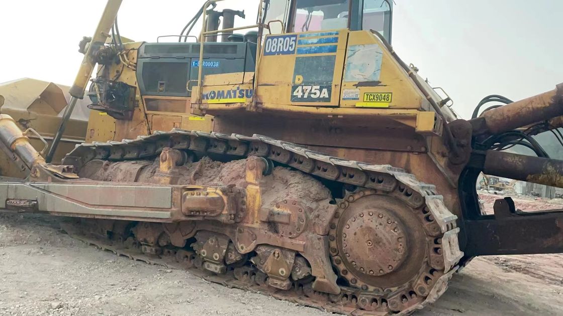 47 Тонаж Использованный бульдозер Komatsu 475 Движущийся тип ползучий Бульдозерная машина для строительной площадки
