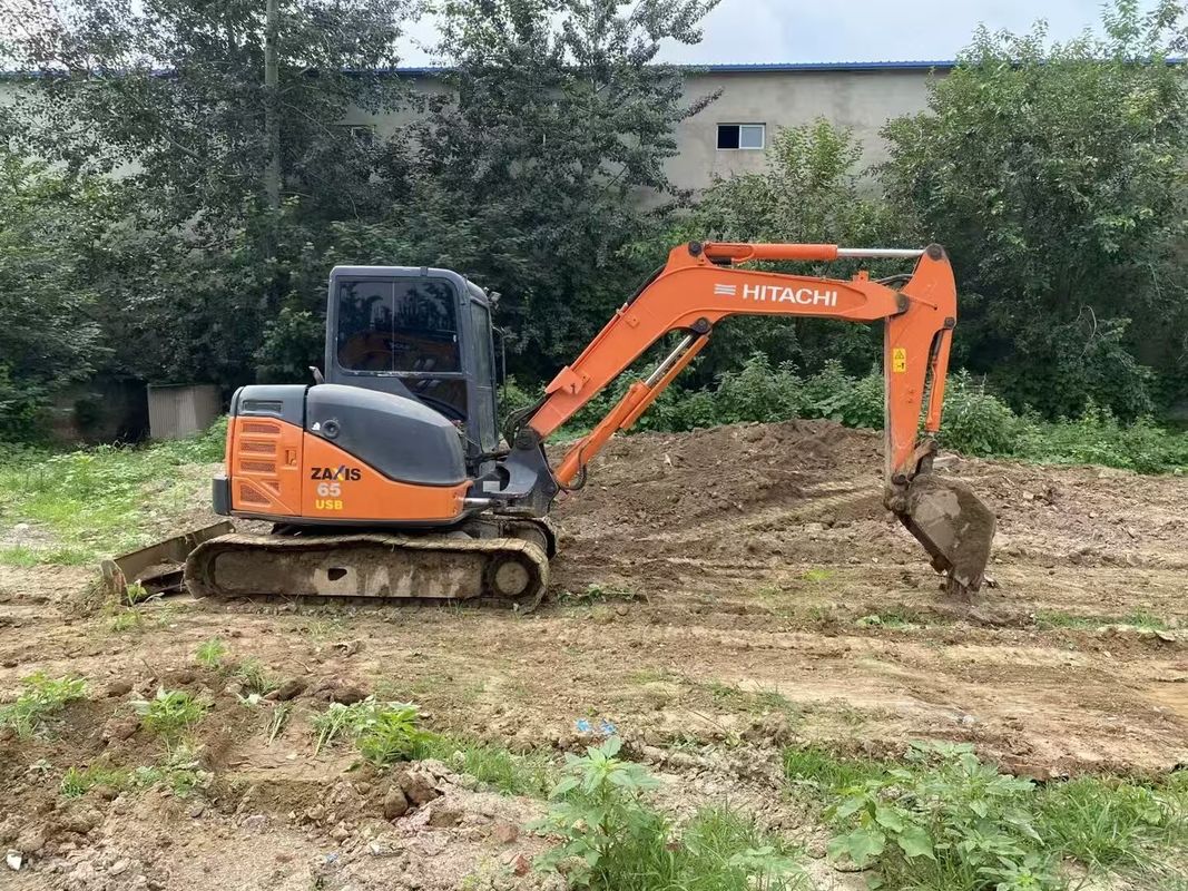 Подержанный экскаватор Hitachi ZX65USB Для экспорта Подержанный мини экскаватор В отличном состоянии