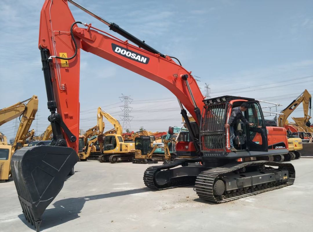 Использованный экскаватор DOOSAN Crawler DX300LC-9C Высота транспортировки 3,475M Высокая производительность