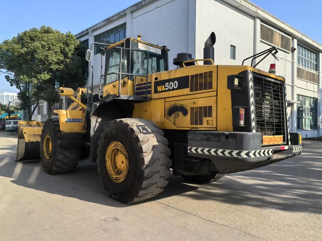 Использованный Komatsu WA500-6 колесный погрузчик тяжеловесный передний погрузчик, экспортированный из Китая