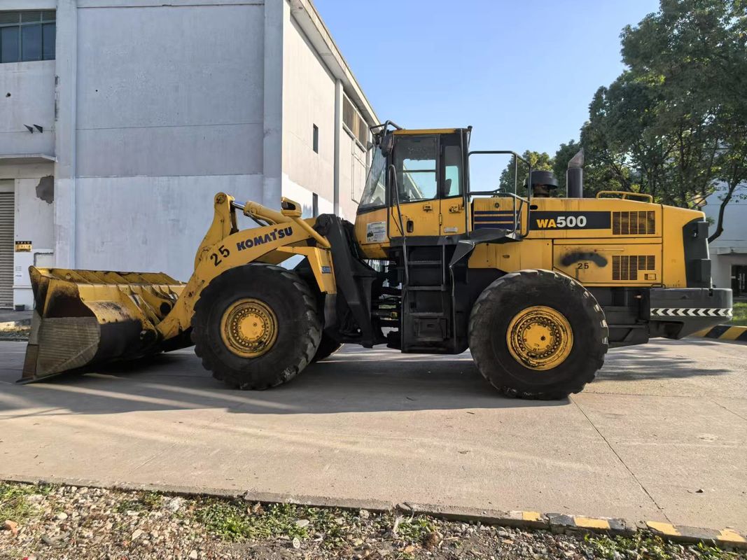 Использованный Komatsu WA500-6 колесный погрузчик тяжеловесный передний погрузчик, экспортированный из Китая