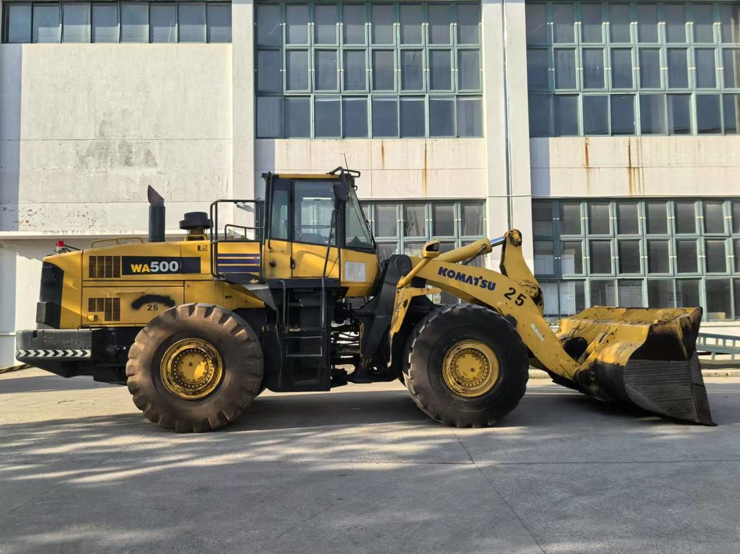 Использованный Komatsu WA500-6 колесный погрузчик тяжеловесный передний погрузчик, экспортированный из Китая