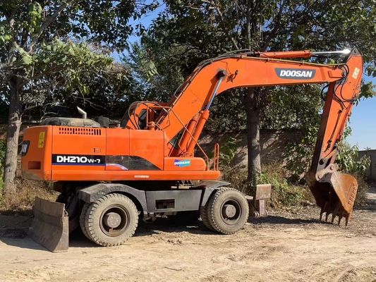 Doosan Dh210w-7 Использованная Корея Использованная колесная погрузчик колесный экскаватор 101кВт